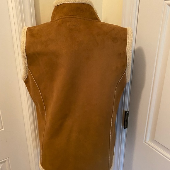 Alps Sportswear Faux Suede Shearling Vest size M NWT - Picture 4 of 11